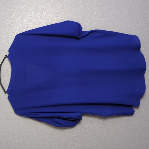 Forever 21 Blue Short Sleeve Blouse - Picture 5 of 5